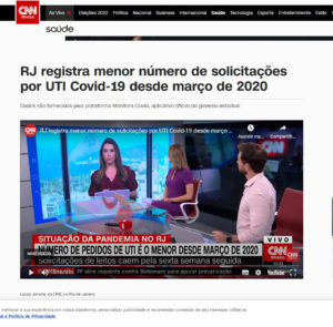 00RJ registra menor número de solicitações por UTI Covid-19 desde março de 2020