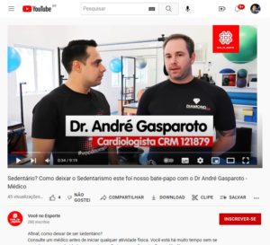 Sedentário - Como deixar o Sedentarismo este foi nosso bate-papo com o Dr André Gasparoto -Médico